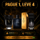 Kit 4 Perfumes Masculinos Importados (100ml) - 1 million | 212 black | Invictus V| Bleu - [QUEIMA DE ESTOQUE]