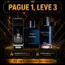 QUEIMA DE ESTOQUE - 3 Perfumes Masculinos Importados (100ml cada) - Sauvage Dior l Bleu de Chanel l 212 VIP Black )